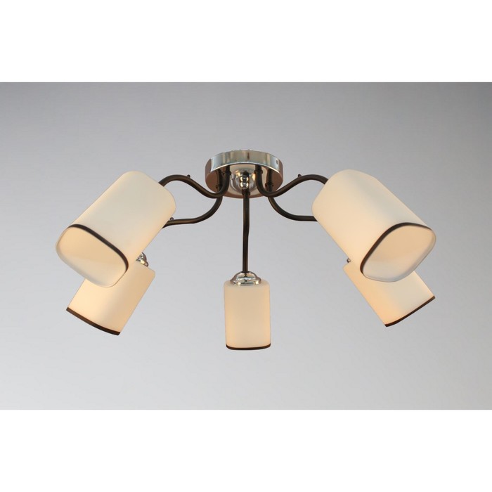 Люстра "Нинель" 5x60Вт E27 хром 50x50x23см.