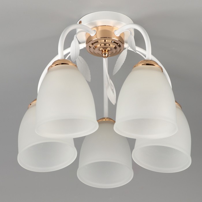 Люстра "Новелла" 5x60Вт E27 золото 50x50x19см.