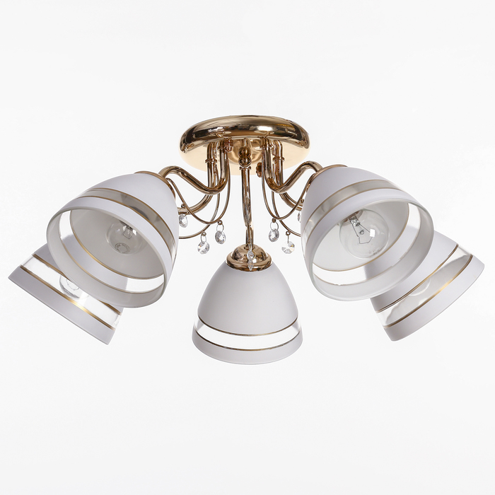 Люстра "Олимпия" 5x60Вт E27 золото 50x50x19см.