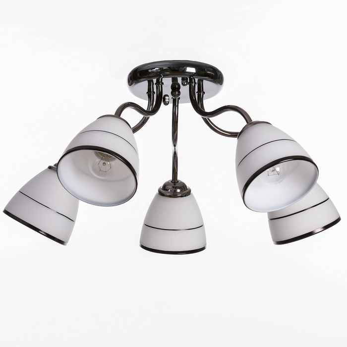 Люстра "Юнона" 5x60Вт E27 хром 50x50x20см.