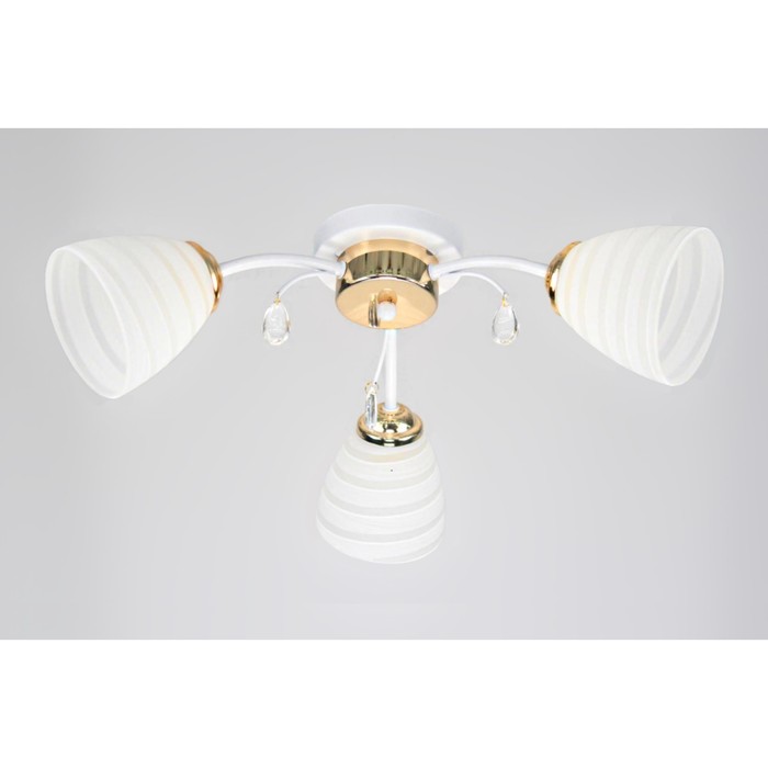 Люстра "Селена" 3x60Вт E27 золото 40x40x20см.