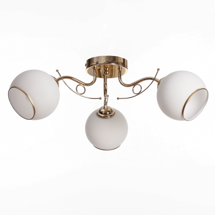 Люстра "Флориана" 3x60Вт E27 золото 40x40x20см.