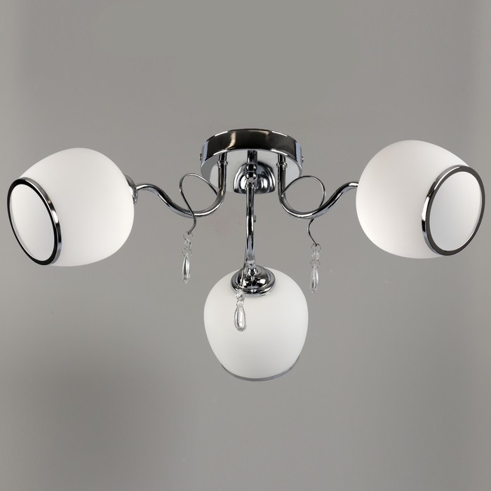 Люстра "Эвридика" 3x60Вт E27 хром 40x40x20см.