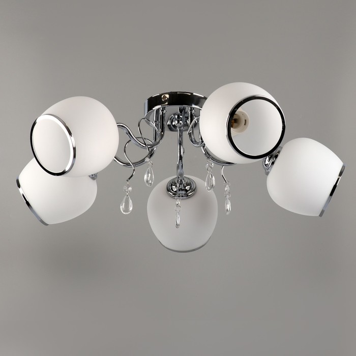 Люстра "Эвридика" 5x60Вт E27 хром 50x50x20см.