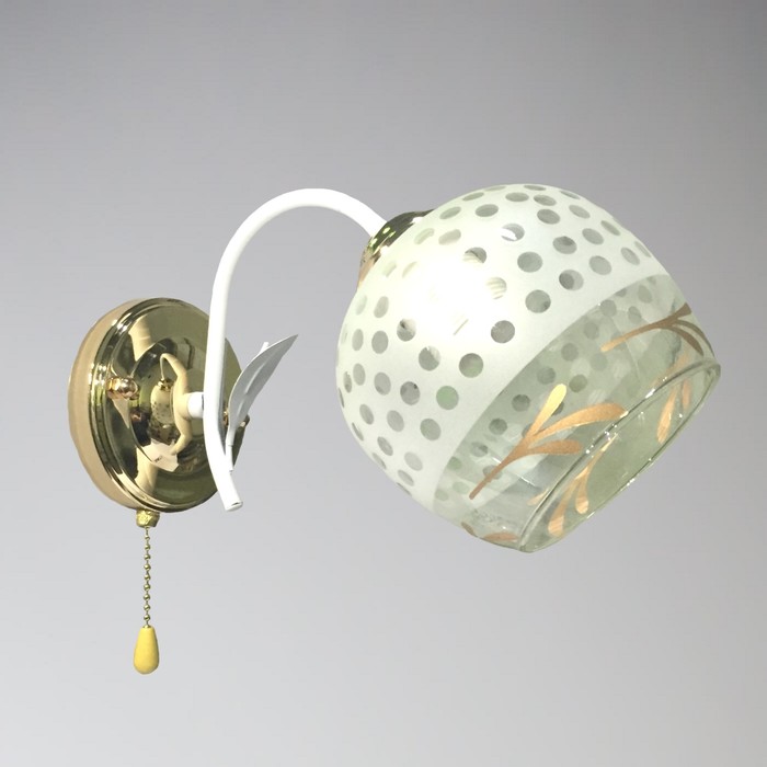 Бра "Новелла" 1x60Вт E27 золото 17x12x19см.