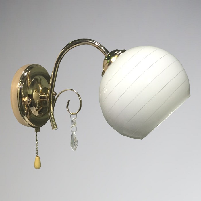 Бра "Флоренция" 1x60Вт E27 золото 17x12x19см.