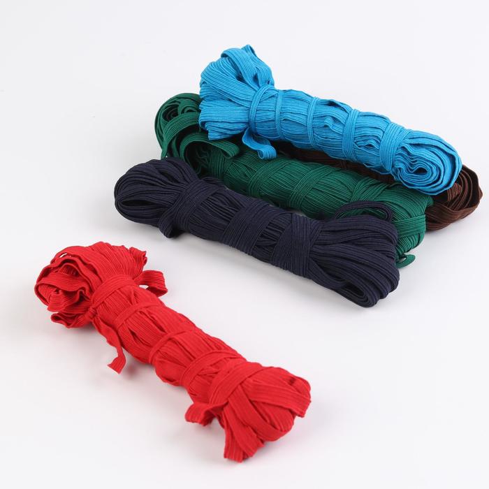 Лента эластичная, ширина 10мм, 10±1м, 5 шт