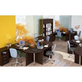 

Стол эргономичный SIMPLE SET140-1(L), легно тёмный, 1400х900х760 мм