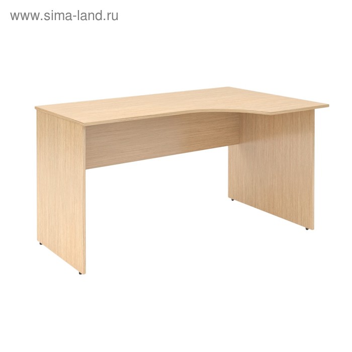 фото Стол эргономичный simple set160-1(r), легно светлый, 1600х900х760 мм skyland