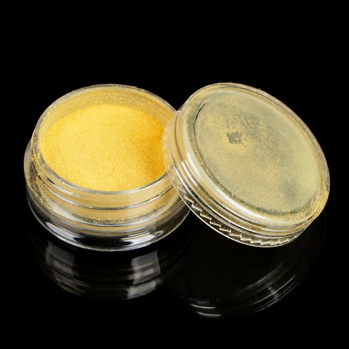 Акриловая пудра для ногтей, 3гр, цвет золотой