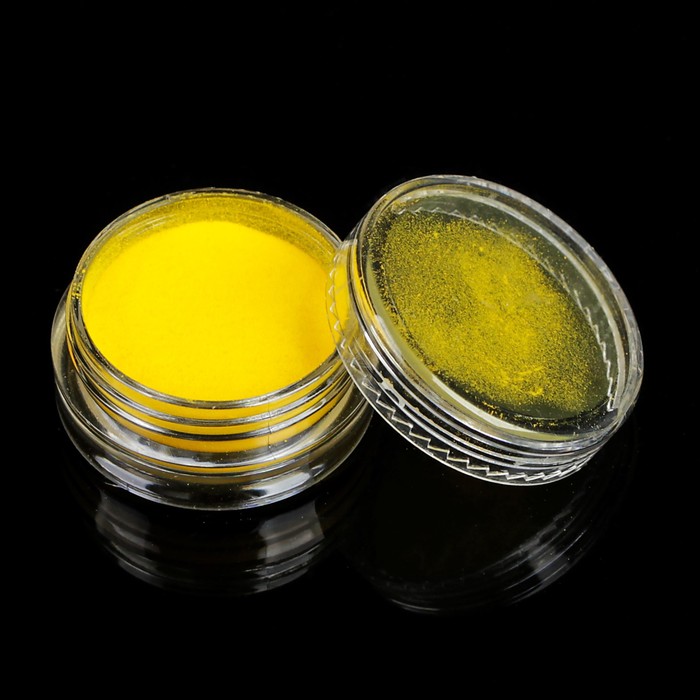 Акриловая пудра для ногтей, 3гр, цвет жёлтый