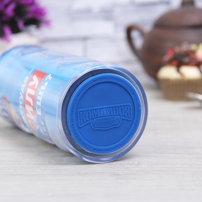 Набор "Откуда силу берешь?", термостакан 350 мл, чай пуэр 30 г