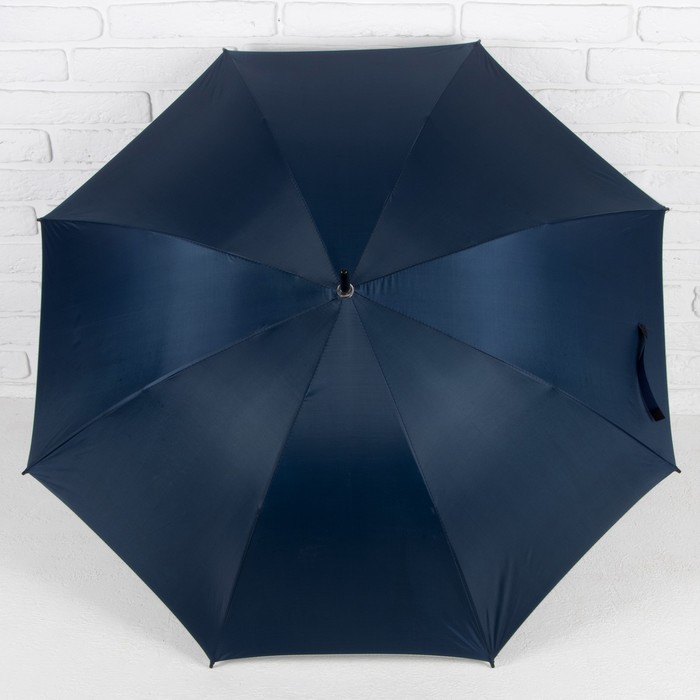 Зонт-трость "Ночной Париж", полуавтоматический, R=51см, цвет синий