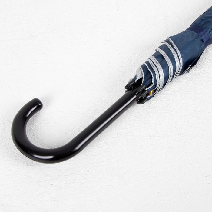 Зонт-трость "Ночной Париж", полуавтоматический, R=51см, цвет синий