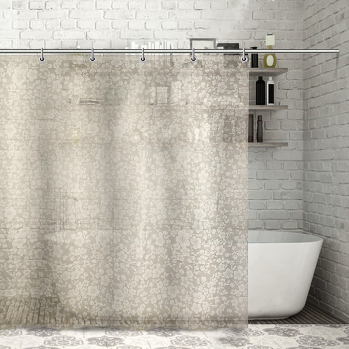 Штора для ванной "Цветенье яблони", 180х180 см, EVA