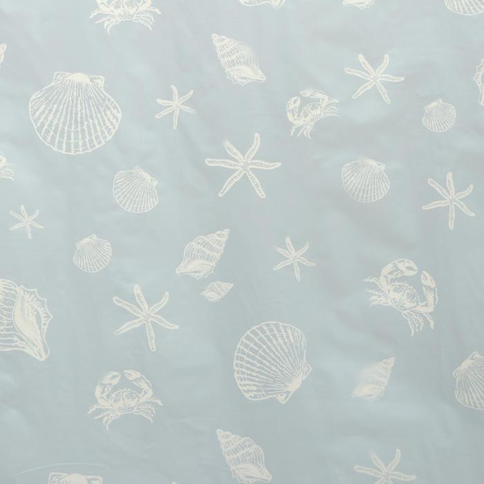 Штора для ванной "Капли", 180х180 см, цвет серый, EVA