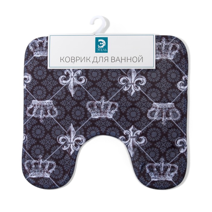 Коврик для ванной "Короны" 46х43 см велюр, поролон 400г/м2
