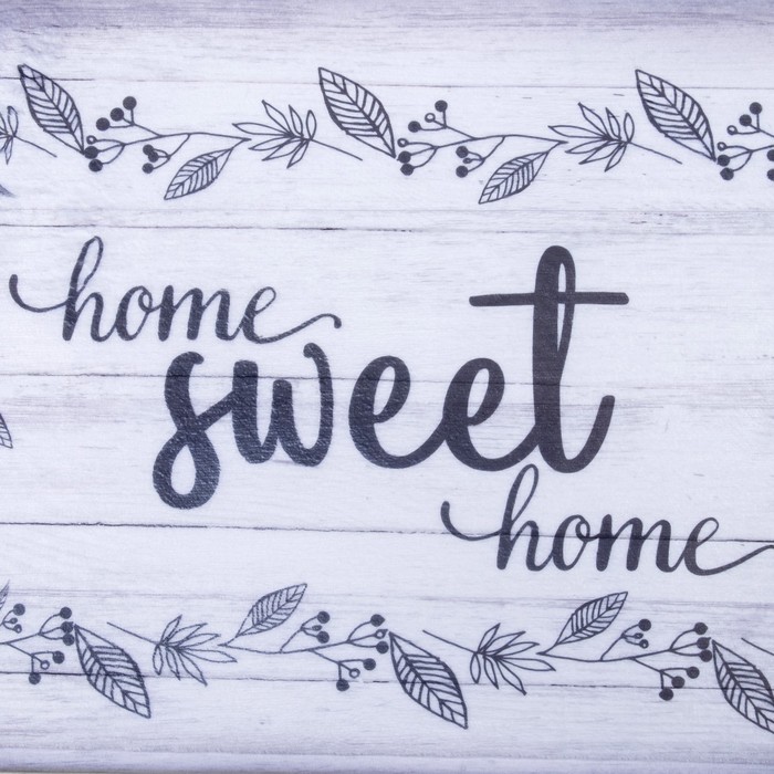 Коврик для ванной "Sweet home" 40х60 см велюр, поролон 400г/м2