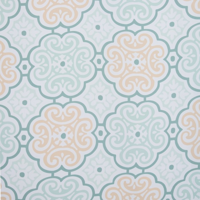 Тюль "Этель" Дамаск цвет зелёный 135х250 см, вуаль, 100% п/э