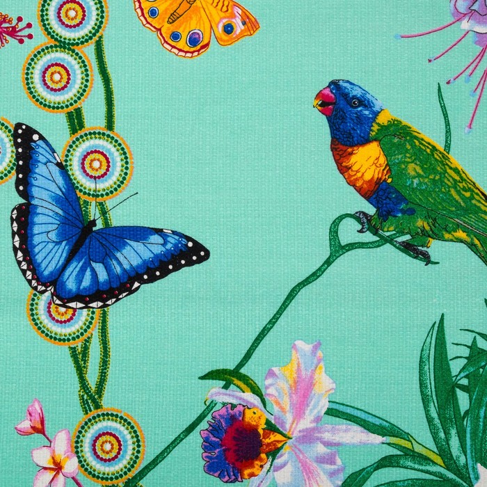 Вафельное полотенце пляжное «Райский уголок» 80х150 см,арт.д, разноцветный, 160г/м2,хл 100% 355437