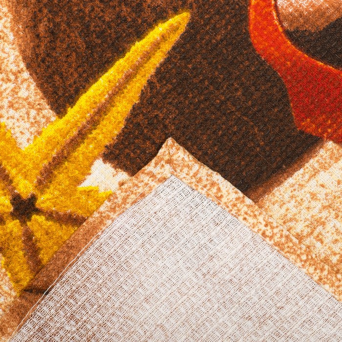 Вафельное полотенце пляжное «Отпуск» 80х150 см, разноцветный, 160г/м2,хлопок 100%