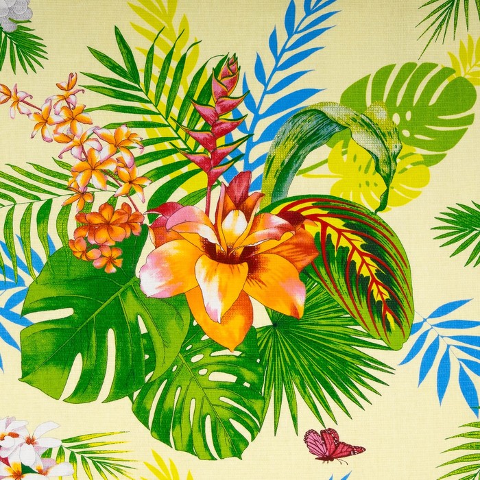 Вафельное полотенце пляжное «Тропикано» 80х150 см, разноцветный, 160г/м2,хлопок 100%