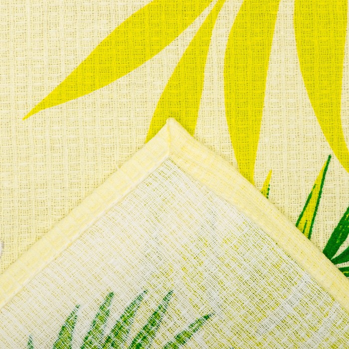 Вафельное полотенце пляжное «Тропикано» 80х150 см, разноцветный, 160г/м2,хлопок 100%