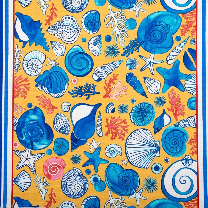 Вафельное полотенце пляжное «Пляж» 80х150 см, разноцветный, 160г/м2,хлопок 100%