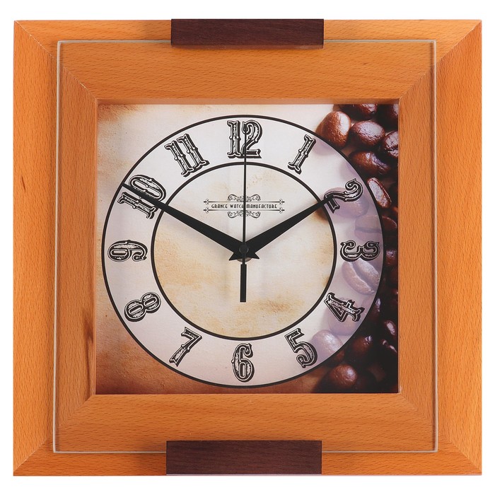 Часы настенные "Grance" "Бук" GB-205, 31х31х4.5 см