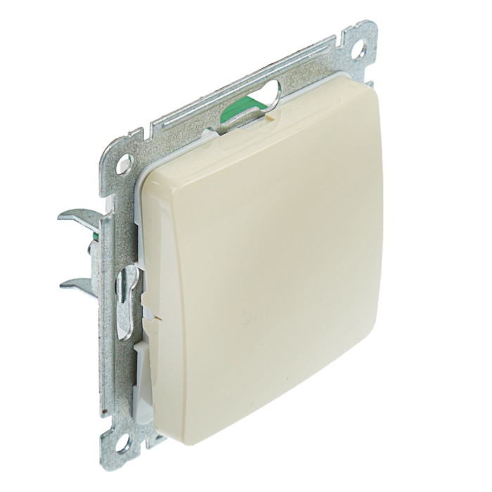 Выключатель HEGEL "Мастер" ВС10-411-01, 10 А, 1 клавиша, скрытая, бежевый