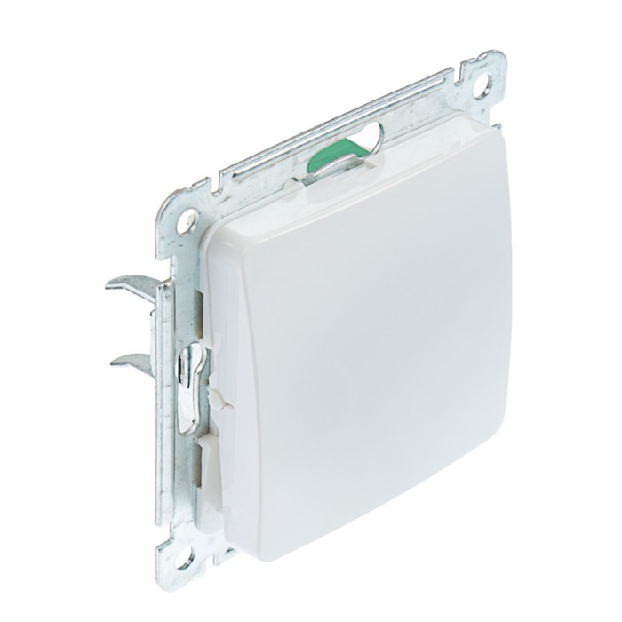 Переключатель HEGEL "Мастер" ВС10-461, 10 А, 1 клавиша, скрытая, белый