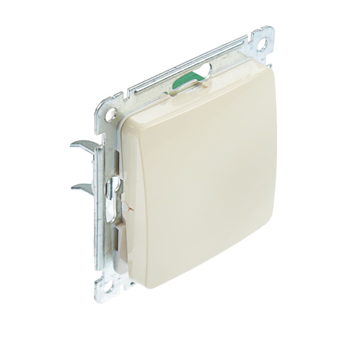 Переключатель HEGEL "Мастер" ВС10-461-01, 10 А, 1 клавиша, скрытая, бежевый