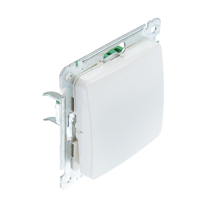 Выключатель HEGEL "Мастер" ВС10-431, 10 А, 1 клавиша, скрытая, с самовозвратом, белый