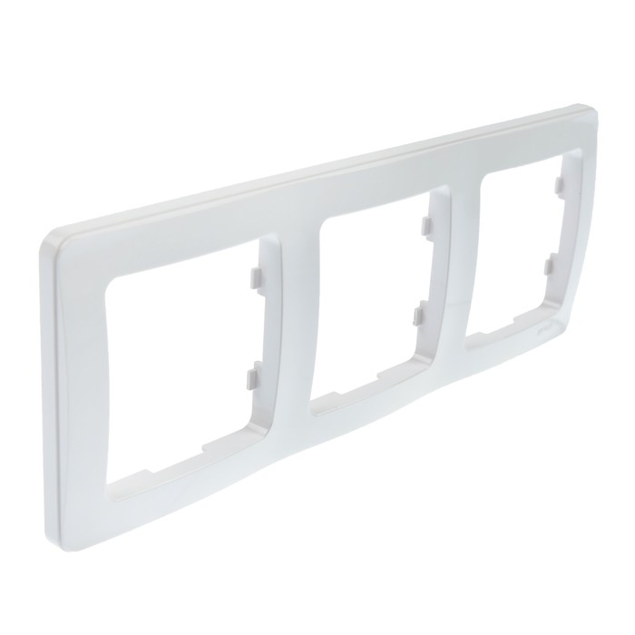 Рамка HEGEL "Мастер" Р403, 3-х постовая, горизонтальная , белый