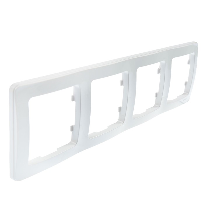 Рамка HEGEL "Мастер" Р404, 4-х постовая, горизонтальная , белый