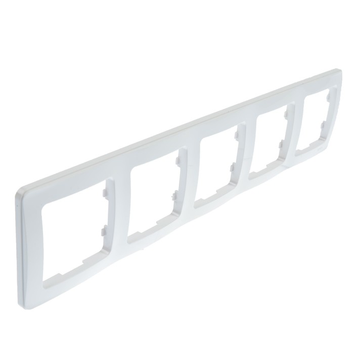 Рамка HEGEL "Мастер" Р405, 5-ти постовая, горизонтальная , белый