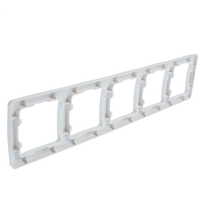 Рамка HEGEL "Мастер" Р405, 5-ти постовая, горизонтальная , белый