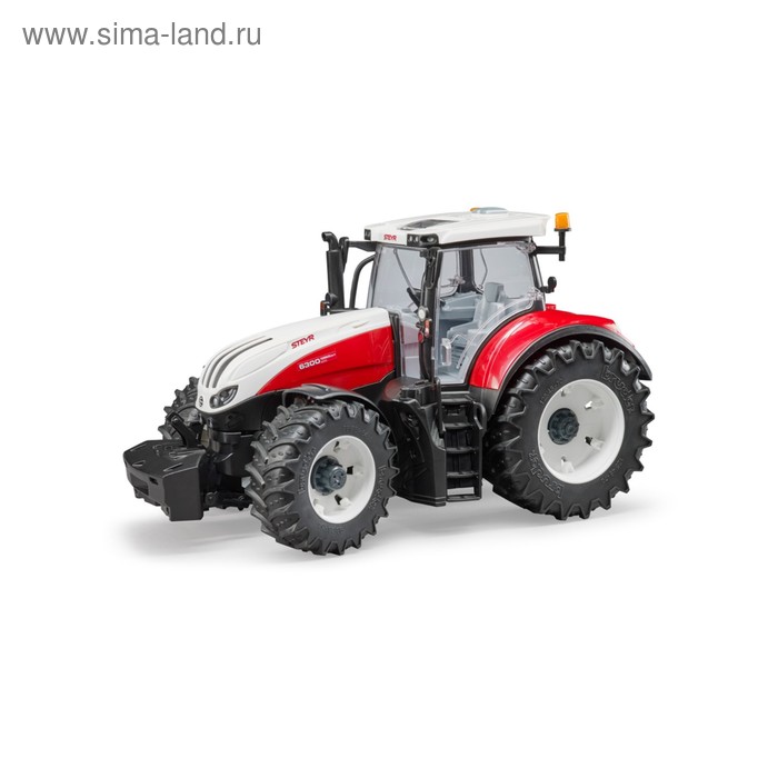 Трактор Steyr 6300 Terrus CVT трактор bruder steyr 6300 terrus cvt 03 181 c погрузчиком 1 16 44 5 см красный белый