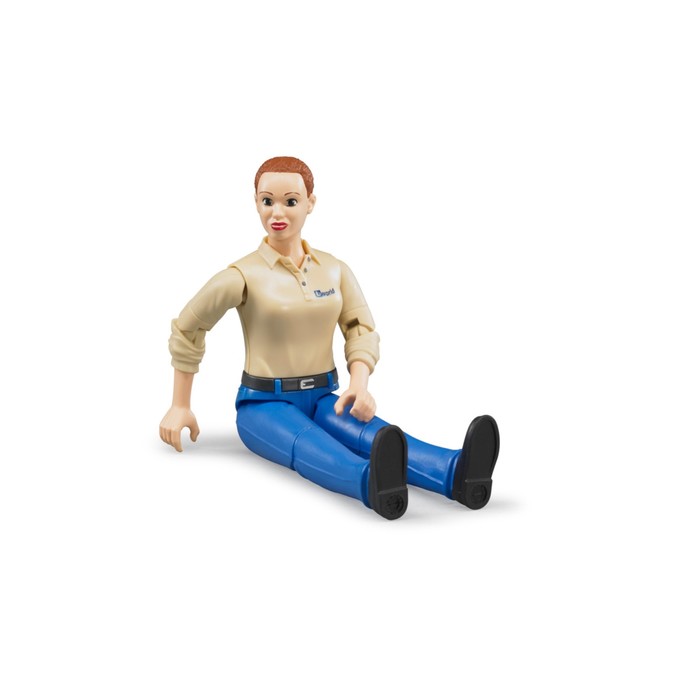 Фигурка женщины в голубых джинсах Bruder