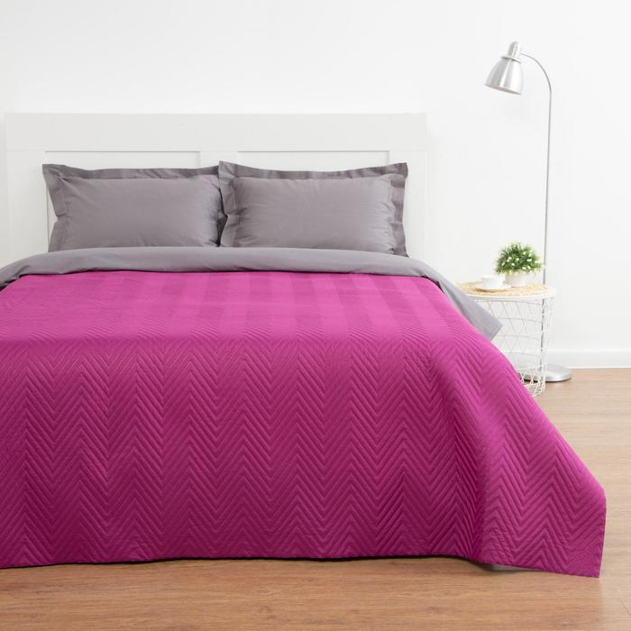 Покрывало "Этель" 2 сп. Лаванда 180х215 см, микрофайбер, 60 г/м2