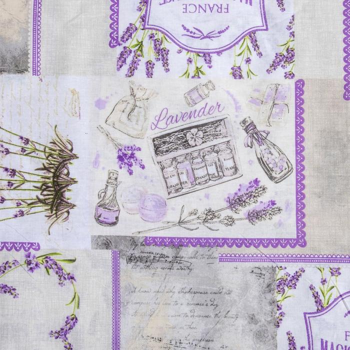 Постельное бельё "Этель" дуэт Лаванда 143х215 см - 2 шт, 220х240 см, 70х70 см - 2 шт, 100% хл, бязь