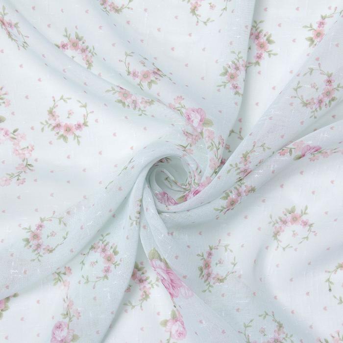 Штора тюлевая "Этель" 250х250 см Прованс б/утяжелителя, 100% п/э