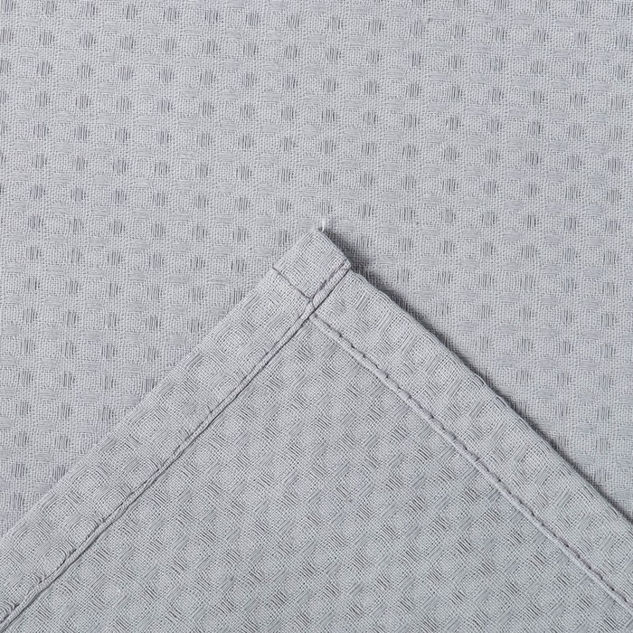 Халат вафельный мужской "Экономь и Я" рукав 3/4 цвет серый размер 54-56, хл 100%, 200 г/м²