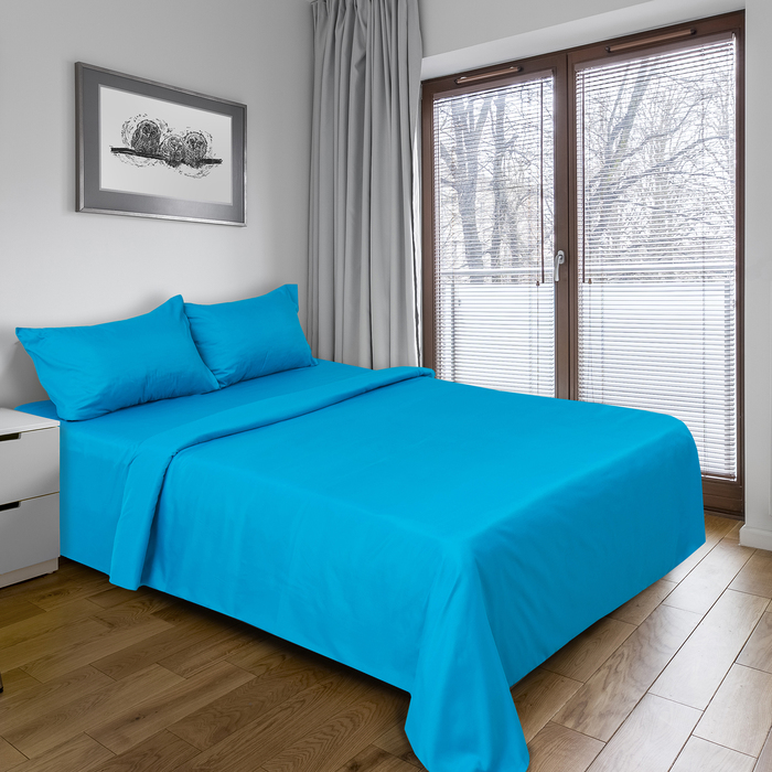 Постельное бельё "Этель" дуэт Карибы 143х215 см - 2 шт, 220х240 см, 50х70 см -2 шт, микрофайбер, 75 г/м²