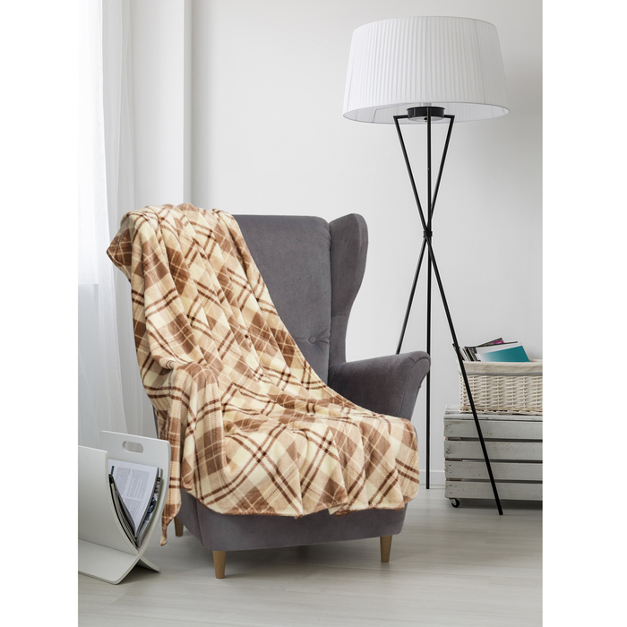 Плед велсофт  "Артек" 180х200 см, 280 г/м2, 100% п/э