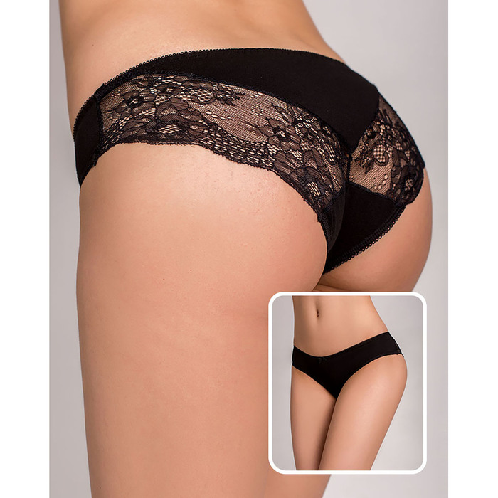 Трусы женские слипы Т-06 цвет чёрный р-р.46