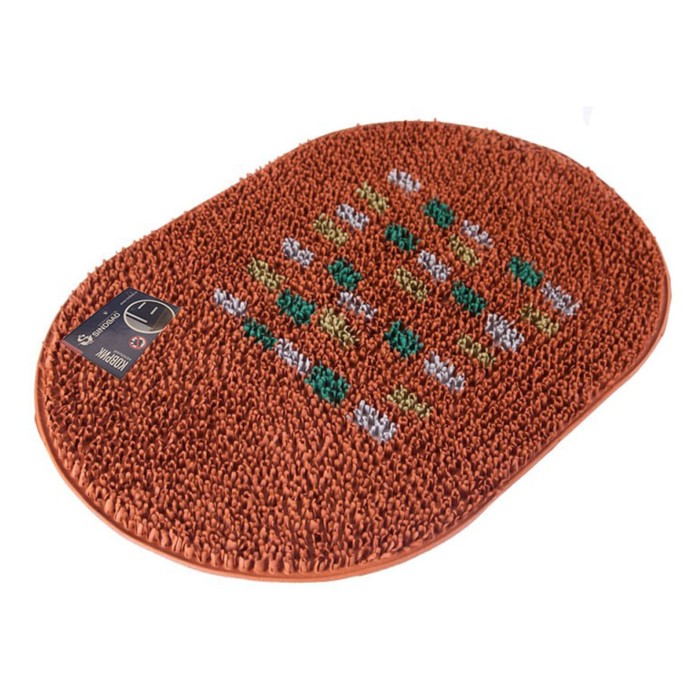 Коврик напольный FRG 05T, размер 40x60 см, высота 12 мм, терракотовый