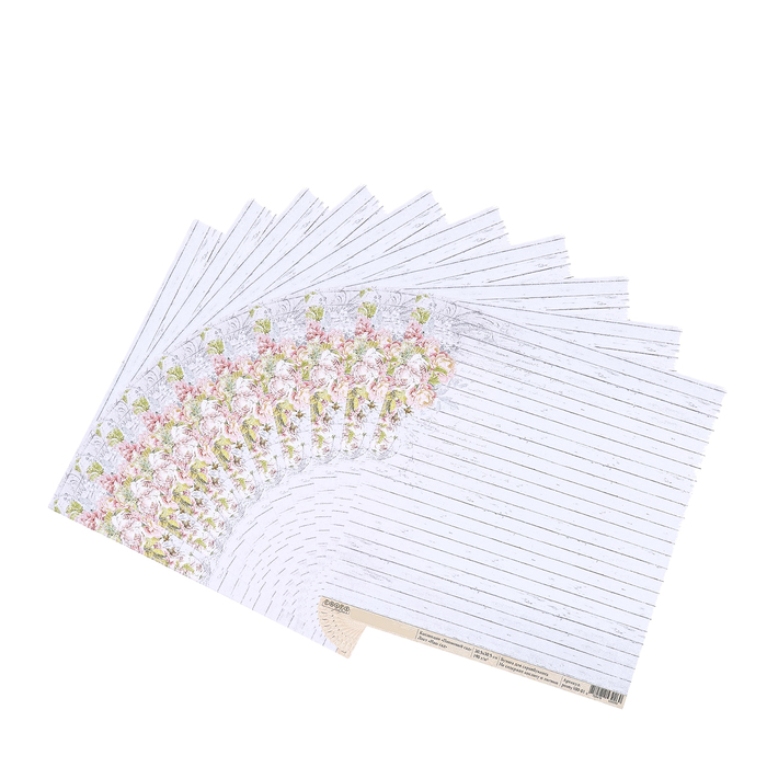 Бумага для скрапбукинга "Наш сад "Пионовый сад" 30,5 х 30,5 см, 190гр/м2