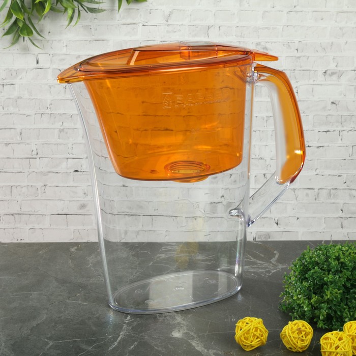 Фильтр-Кувшин 2,6 л "Барьер-Премия" с таймером, цвет оранжевый