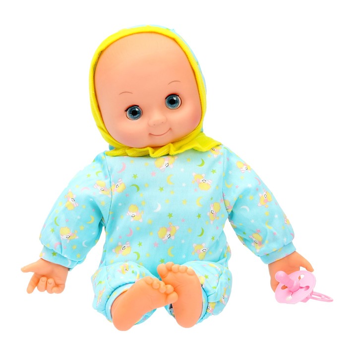 Пупс мягконабивной "Малыш" с аксессуаром, звуковые функции